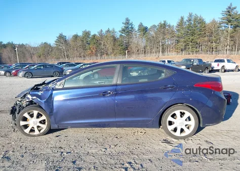 2011 Hyundai Elantra Limited z USA, uszkodzony, nr VIN 5NPDH4AE1BH040282